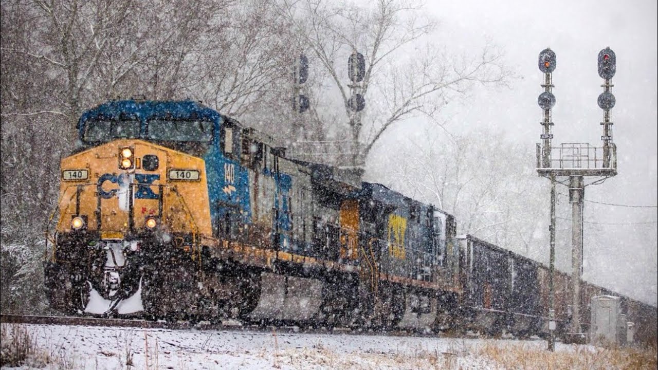 EMDs and YN2s in a C&O Snow Globe! 