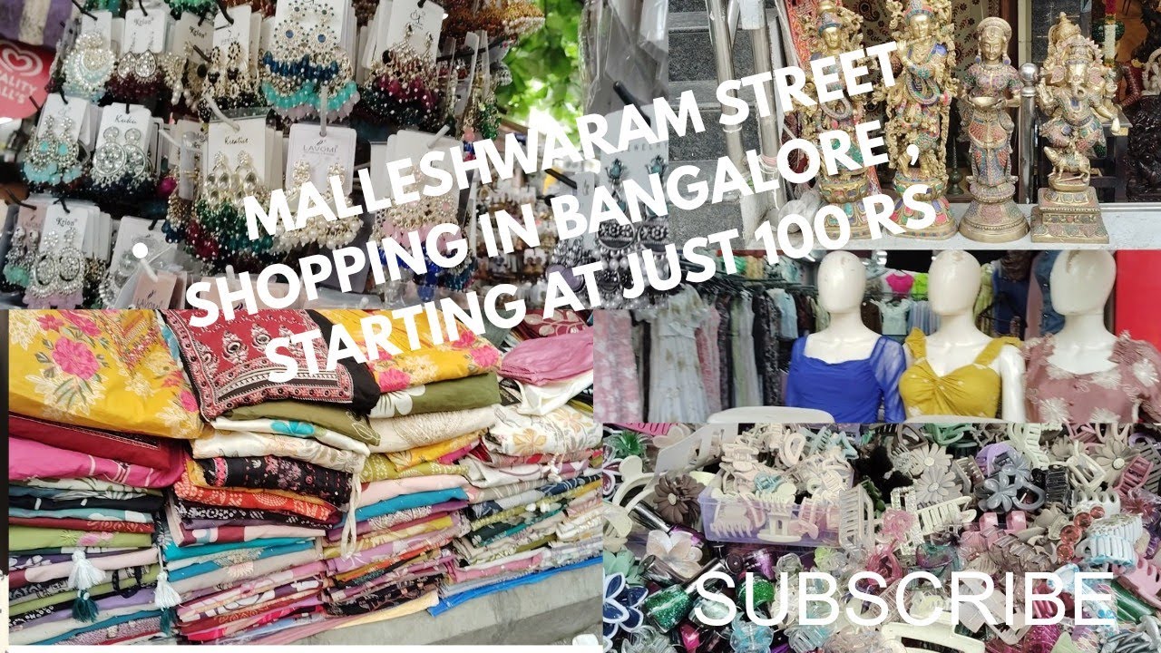 Malleshwaram street shopping in Bangalore, just starting price at 100rs, super quality 