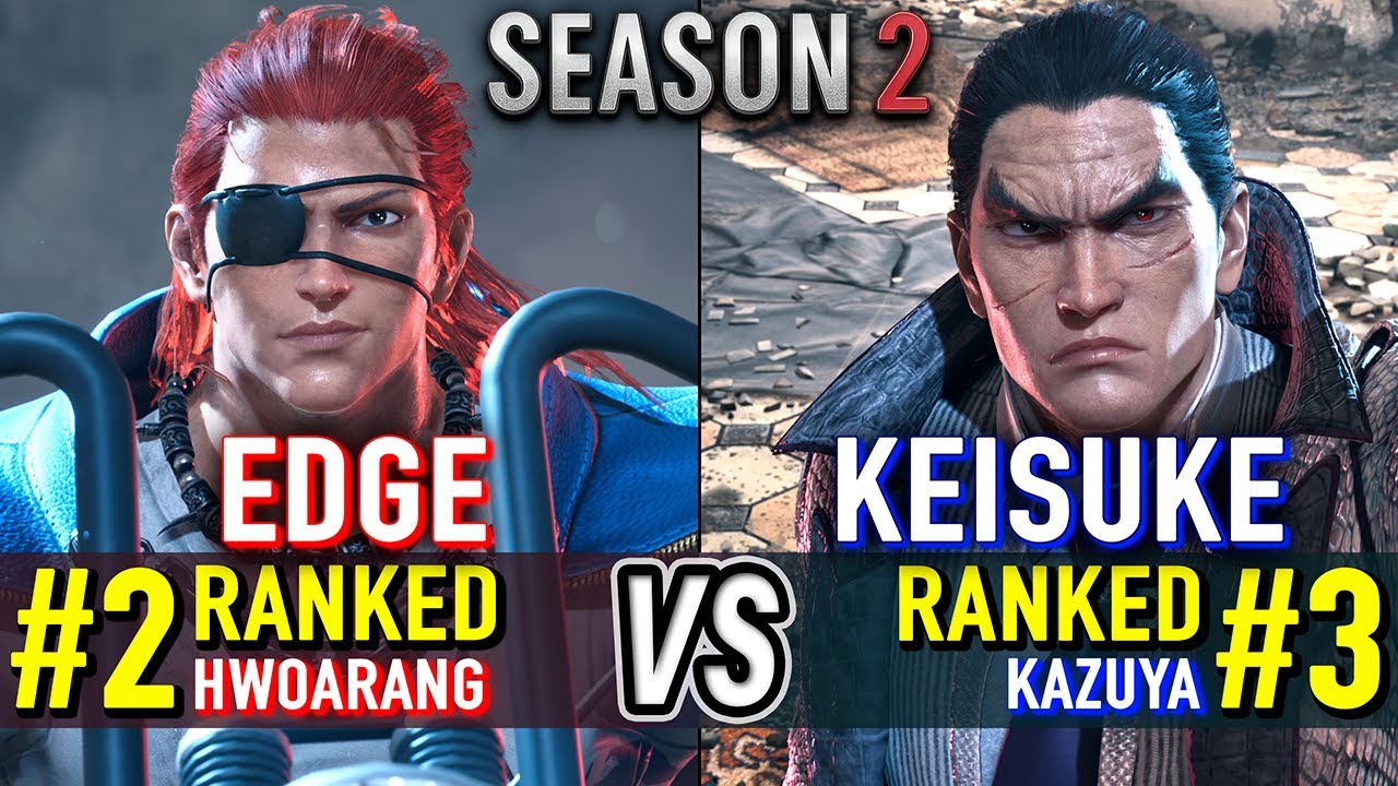 T8 (ver.2.01) 🔥 EDGE (#2 Ranked Hwoarang) vs KEISUKE (#3 Ranked Kazuya) 🔥 T8 High Level Gameplay