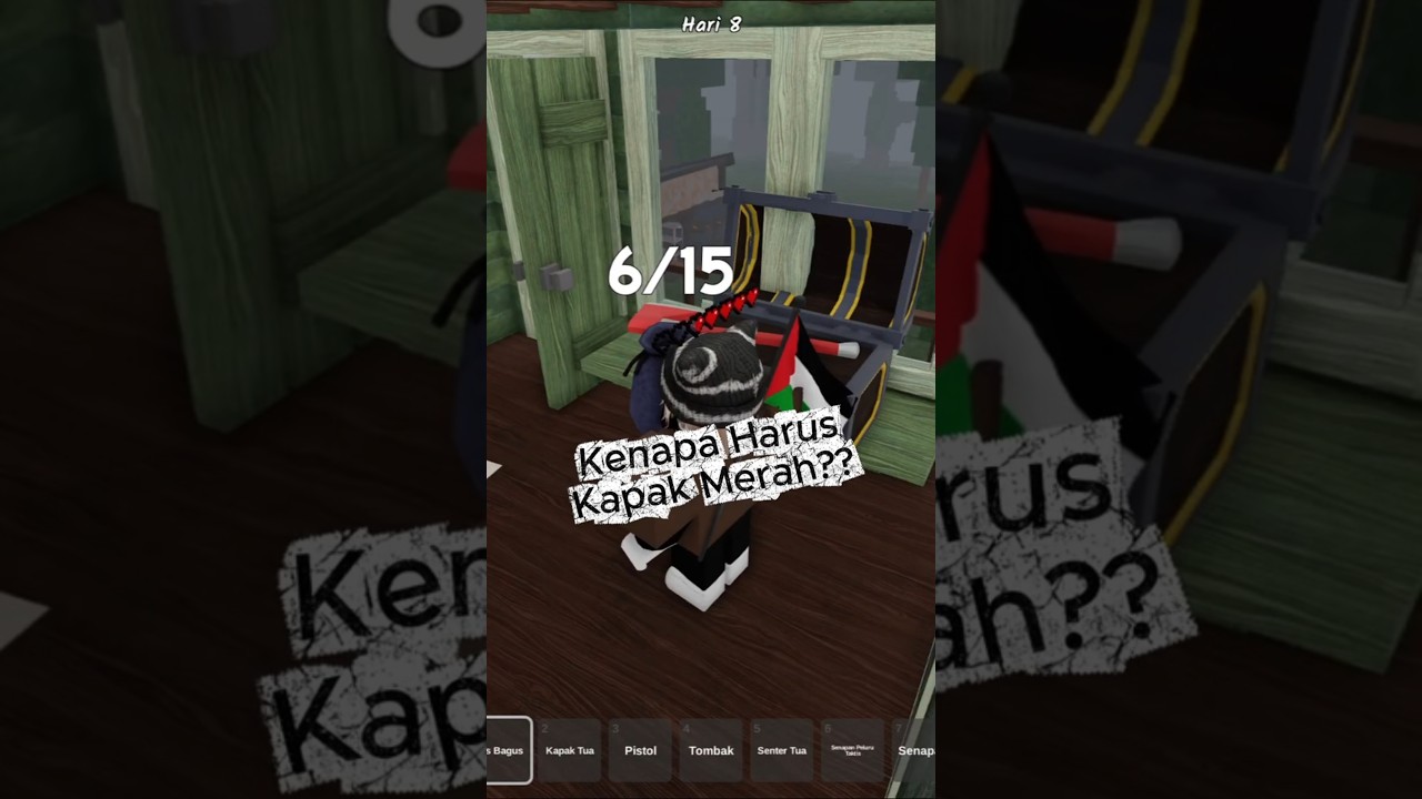 Roblox-17 Kenapa Harus Rebutan Kapak Merah Hanya Di 99 Malam Di Hutan #roblox #shorts #minecraft