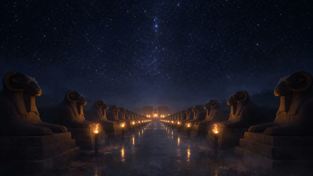Path of the Soul 𓆄 Avenue of Sphinxes — Meditative Immersion 𓆄 Ancient Egypt Music