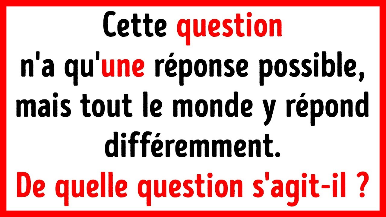 39 Petites &eacute;nigmes pour tester &agrave; la fois ta logique et ta rapidit&eacute;