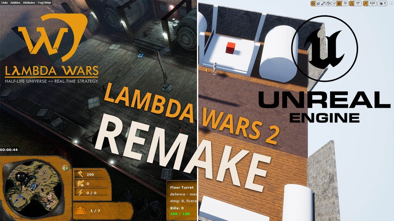 Создание карты sp_radio_tower ремейк Lambda Wars на Unreal Engine 4 часть 1