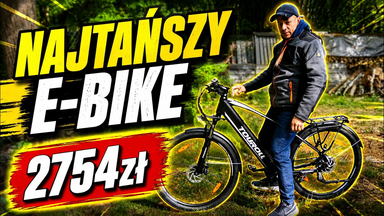 Najtańszy? LEGALNY! E-Bike -  Touroll J1 - Test i Recenzja