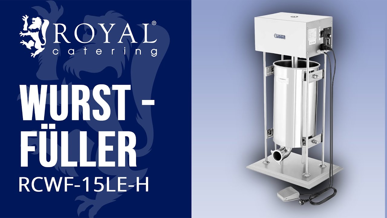 Wurstf&uuml;ller RCWF-15LE-H  | Royal Catering | Produktvorstellung