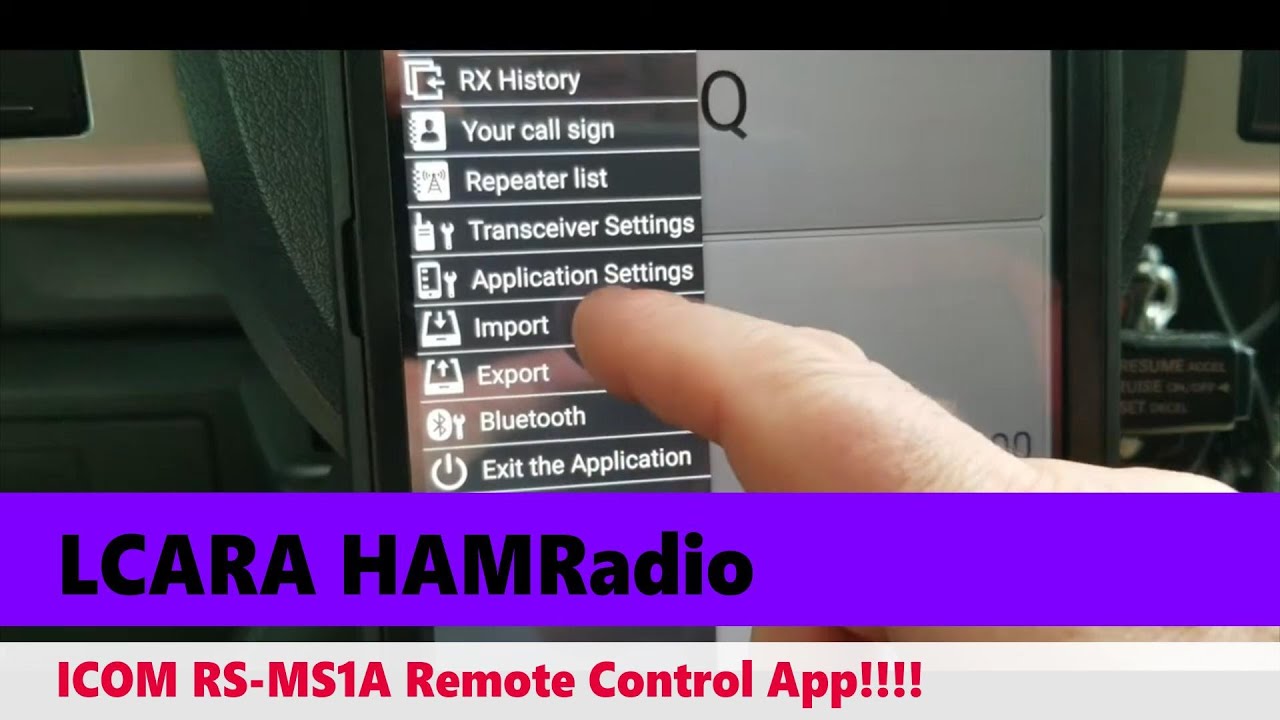 ICOM RS-MS1A Remote Control App!!!!
