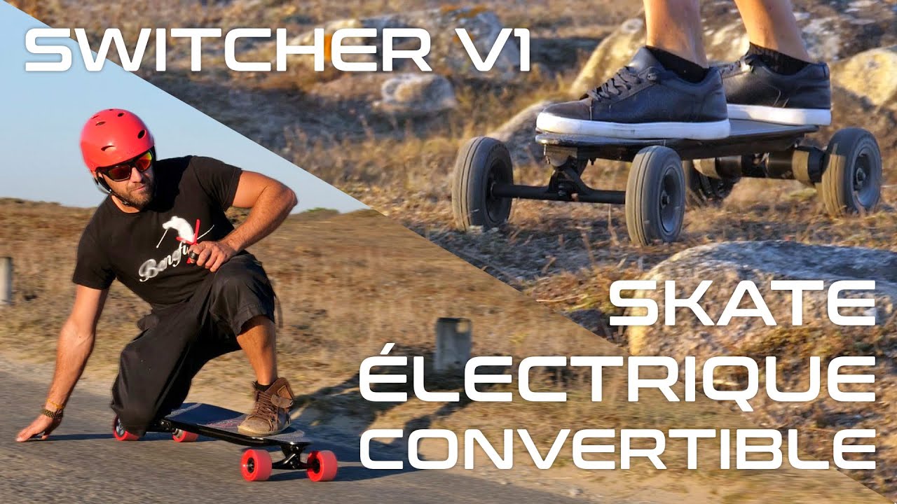 Skate électrique convertible Switcher v1 - Evo-Spirit
