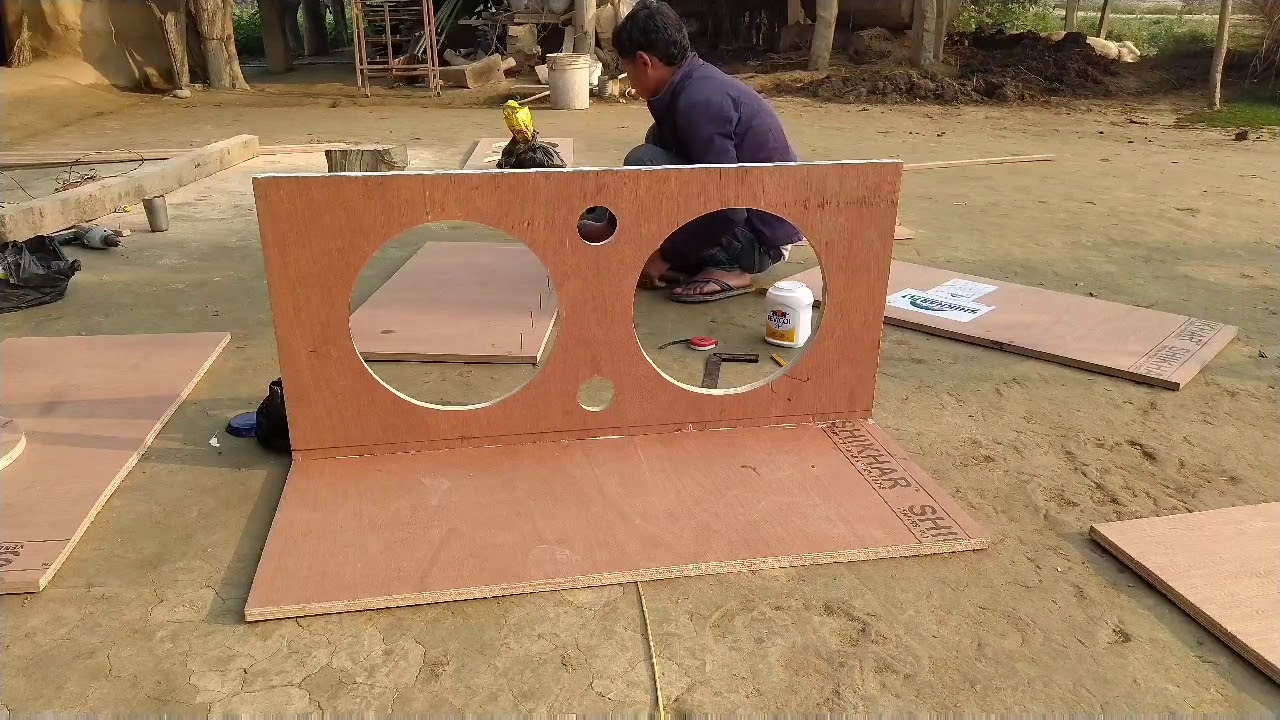 How to make  2×15 dj box at home.