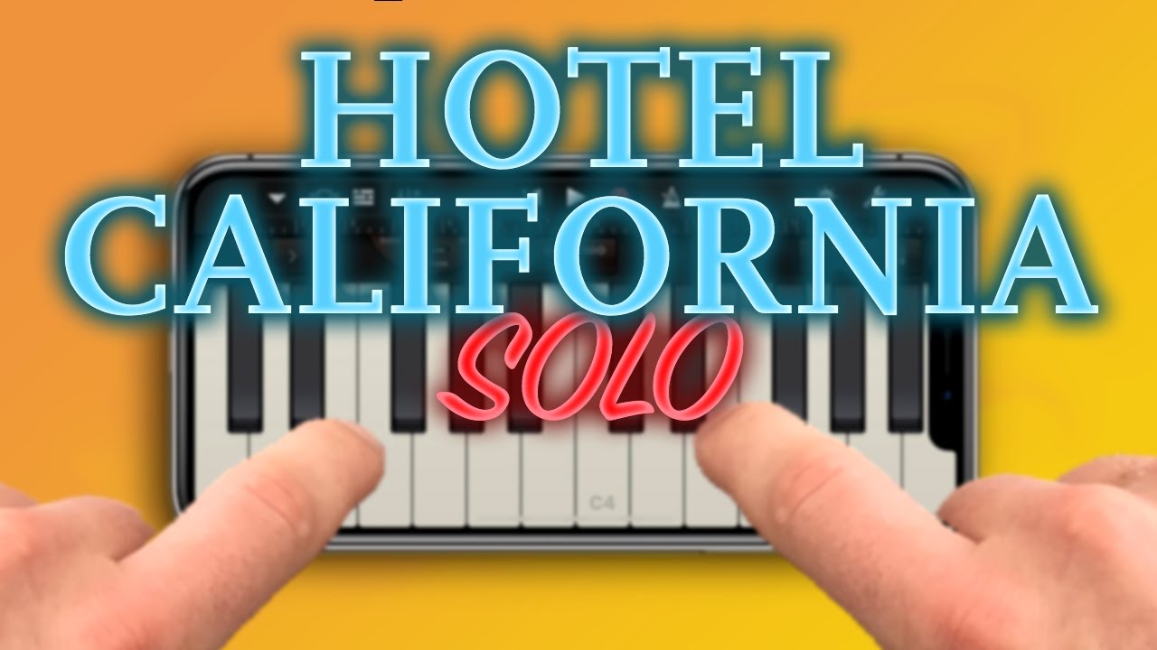 Remaking HOTEL CALIFORNIA on iPhone (GarageBand)