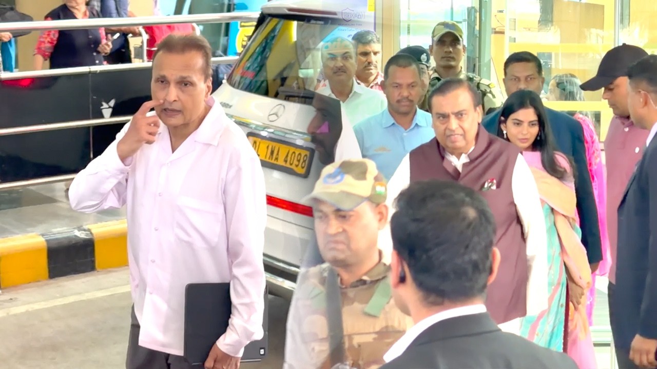 Mukesh Ambani, Isha Ambani, Anil Ambani  Arrived In Udaipur For Vijay Deverakonda & Rashmika Wedding