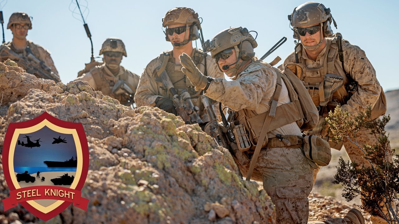 Корпус морской пехоты США. Масштабные военные учения «Стальной рыцарь» в Калифорнии.