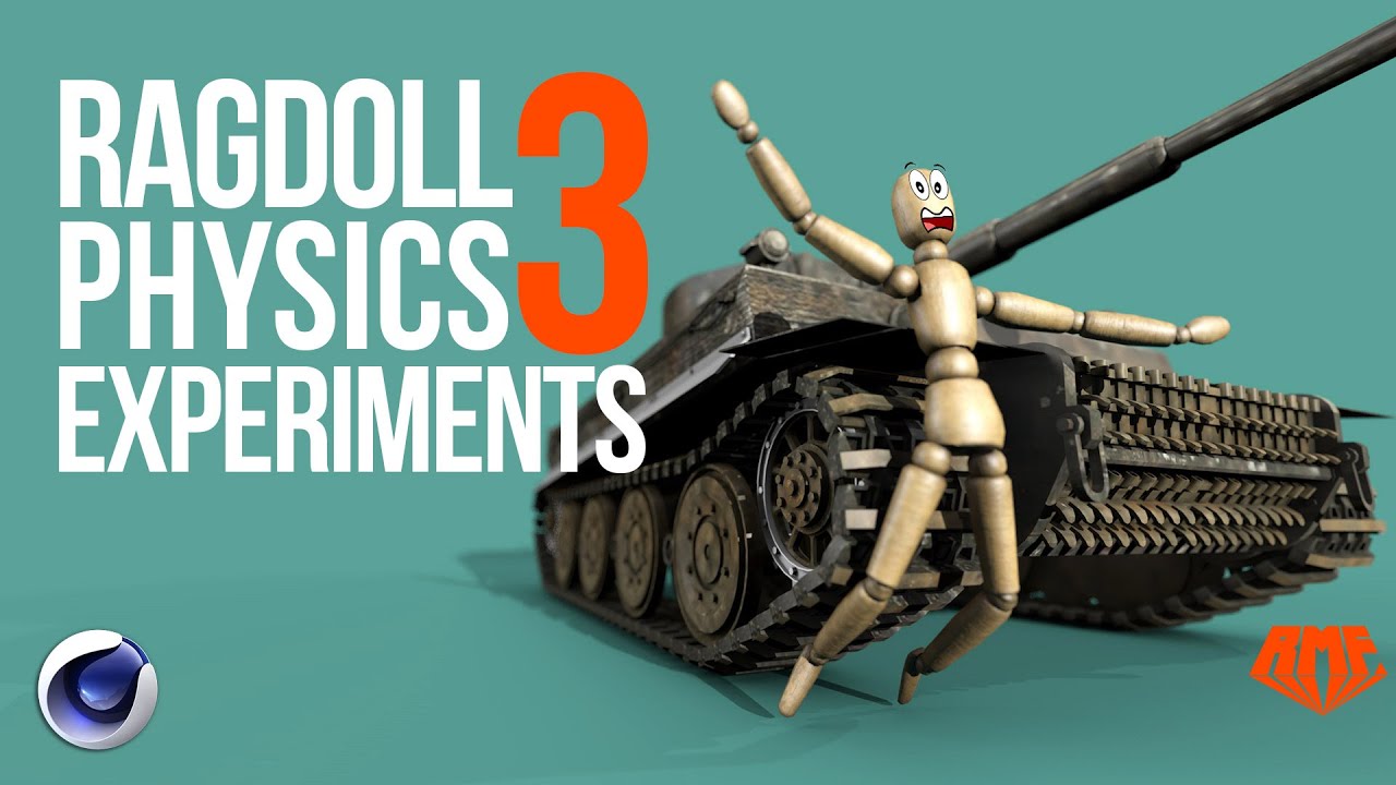 RagDoll Physics Experiments 3 | Physics fun in Cinema 4D