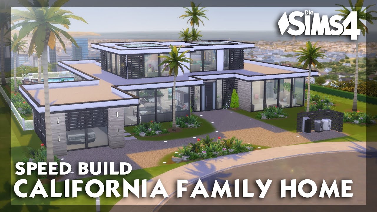 Sims 4 California Family Home | Stop Motion | Sims 4 | No CC