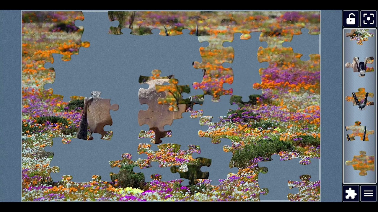 Oryx Antelope Jigsaw Puzzle 🌸🦌 | Relaxing Puzzle Matching Sound | Colorful Nature Scene
