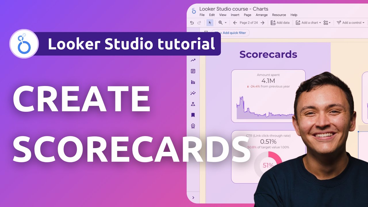 How to Create Scorecards on Looker Studio | Tutorial 2026