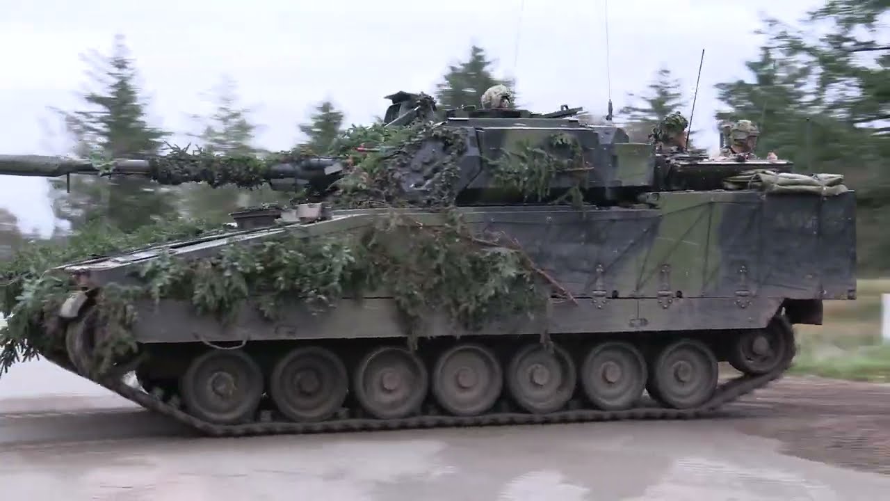 CV9035 Infantry Fighting Vehicle - Danish Army training - CV9035DK - LEOPARD 2A7 TANK