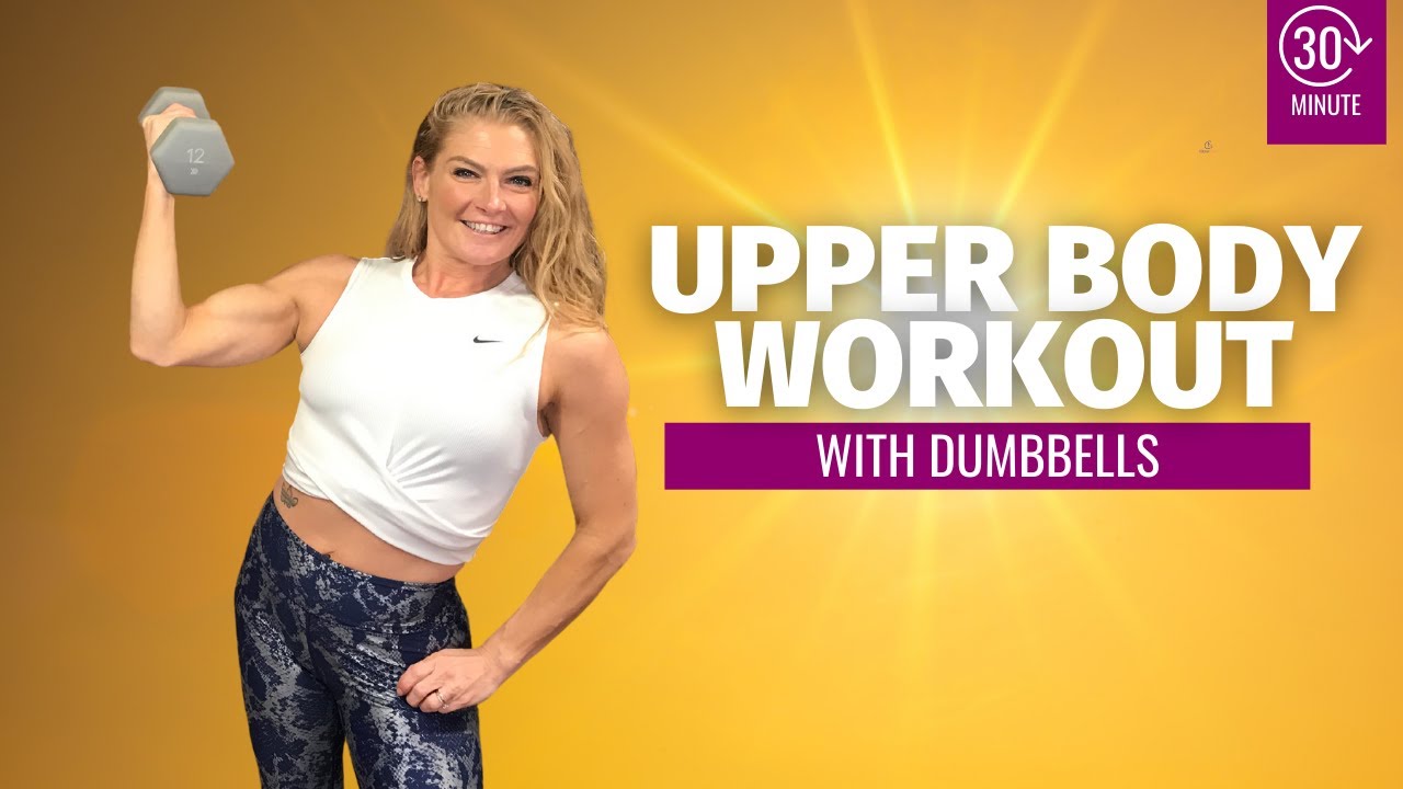 30 Minute Intense UPPER BODY workout with Dumbbells!