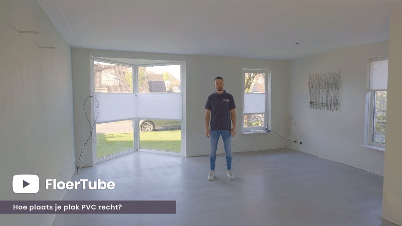 Hoe leg je recht plak PVC? Recht verlijmd PVC vloer plaatsen - FloerTube #27