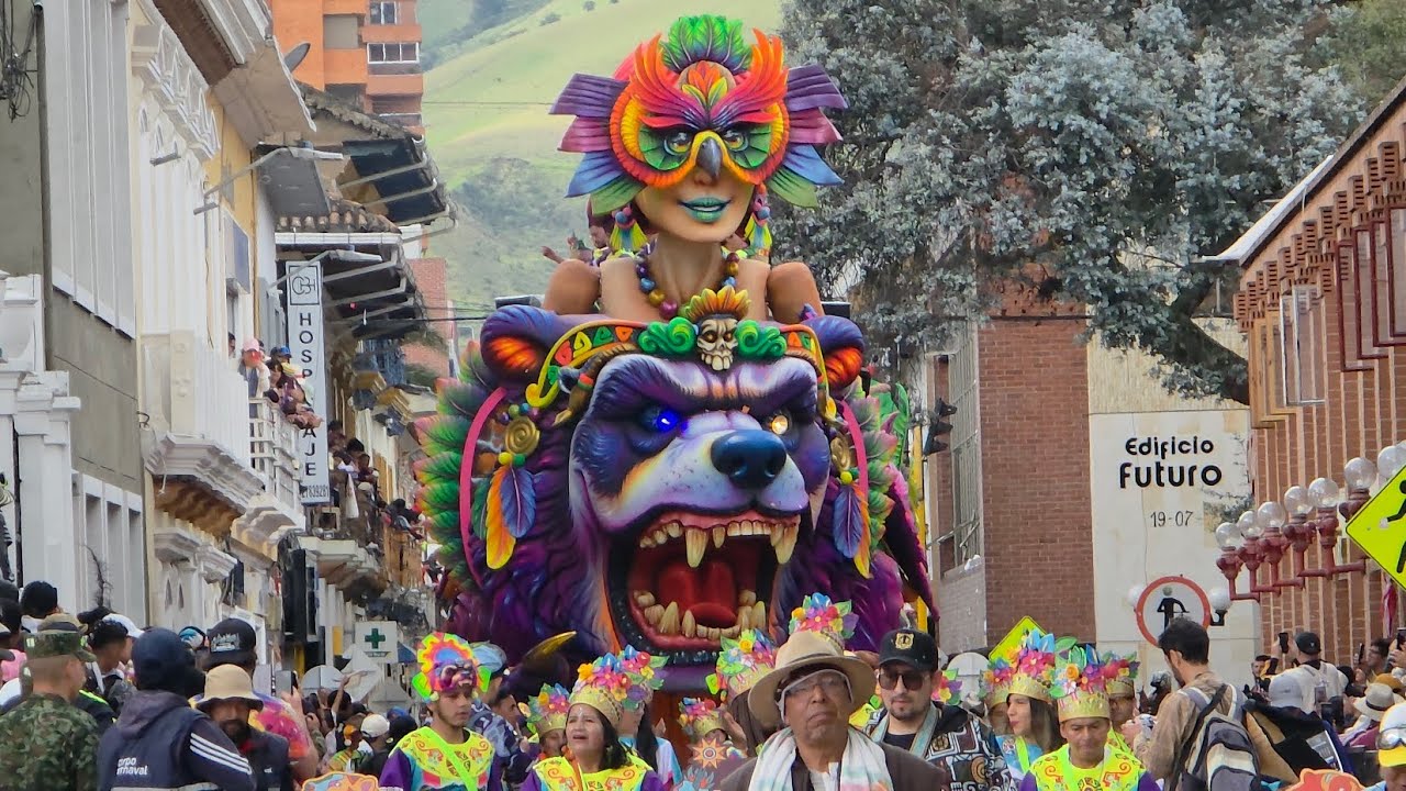 DESFILE DE TODAS LAS CARROZAS DEL CARNAVAL DE NEGROS Y BLANCOS PASTO NARIÑO 2026, DESFILE MAGNO.