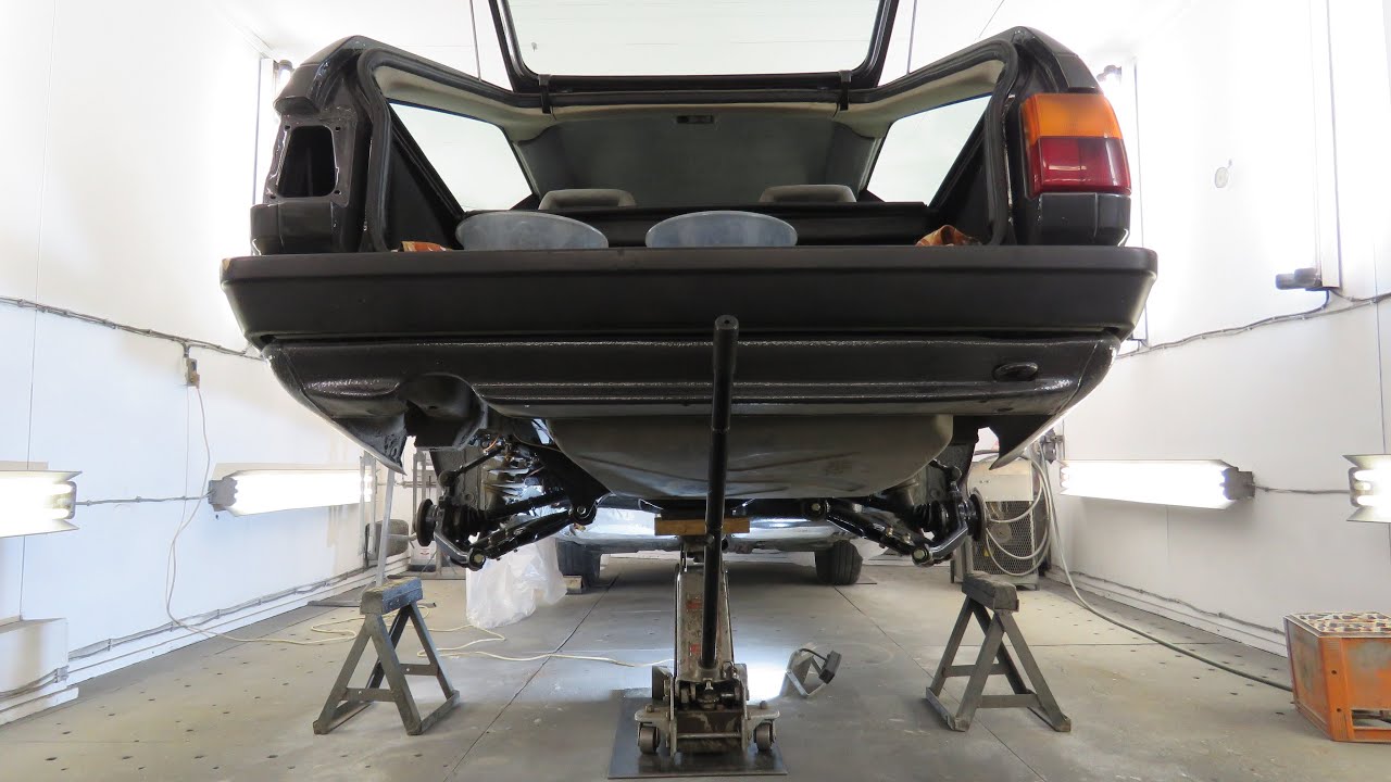 Audi 100 C3 quattro 1986 г. Сборка задней подвески.