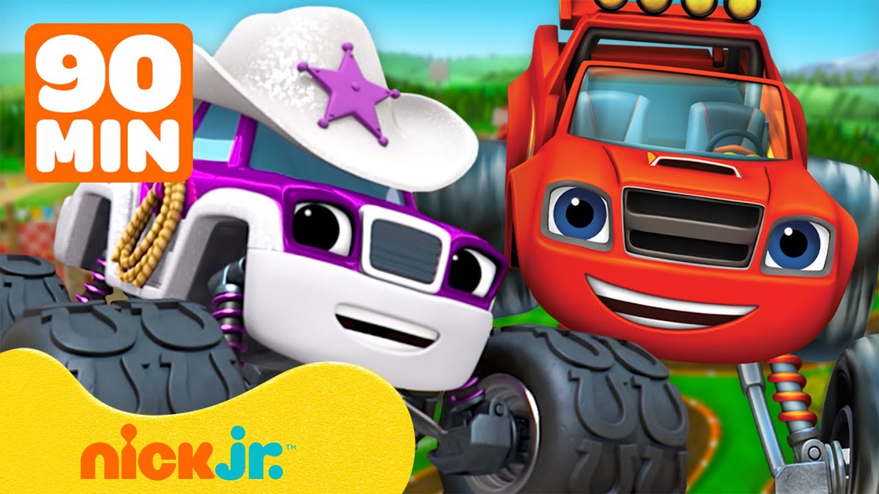 Blaze and the Monster Machines | Transformações e Aventuras de Blaze e Starla! | Nick Jr.