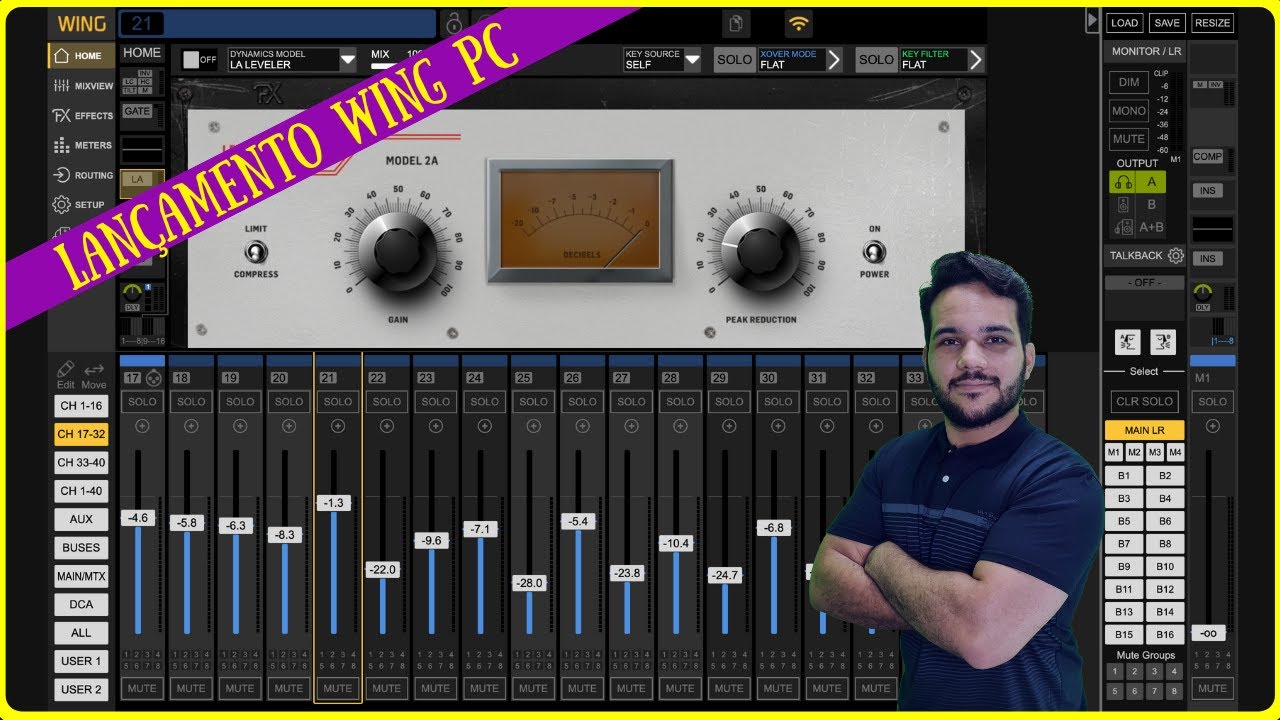 Lançamento - Behringer Wing Aplicativo Off-line