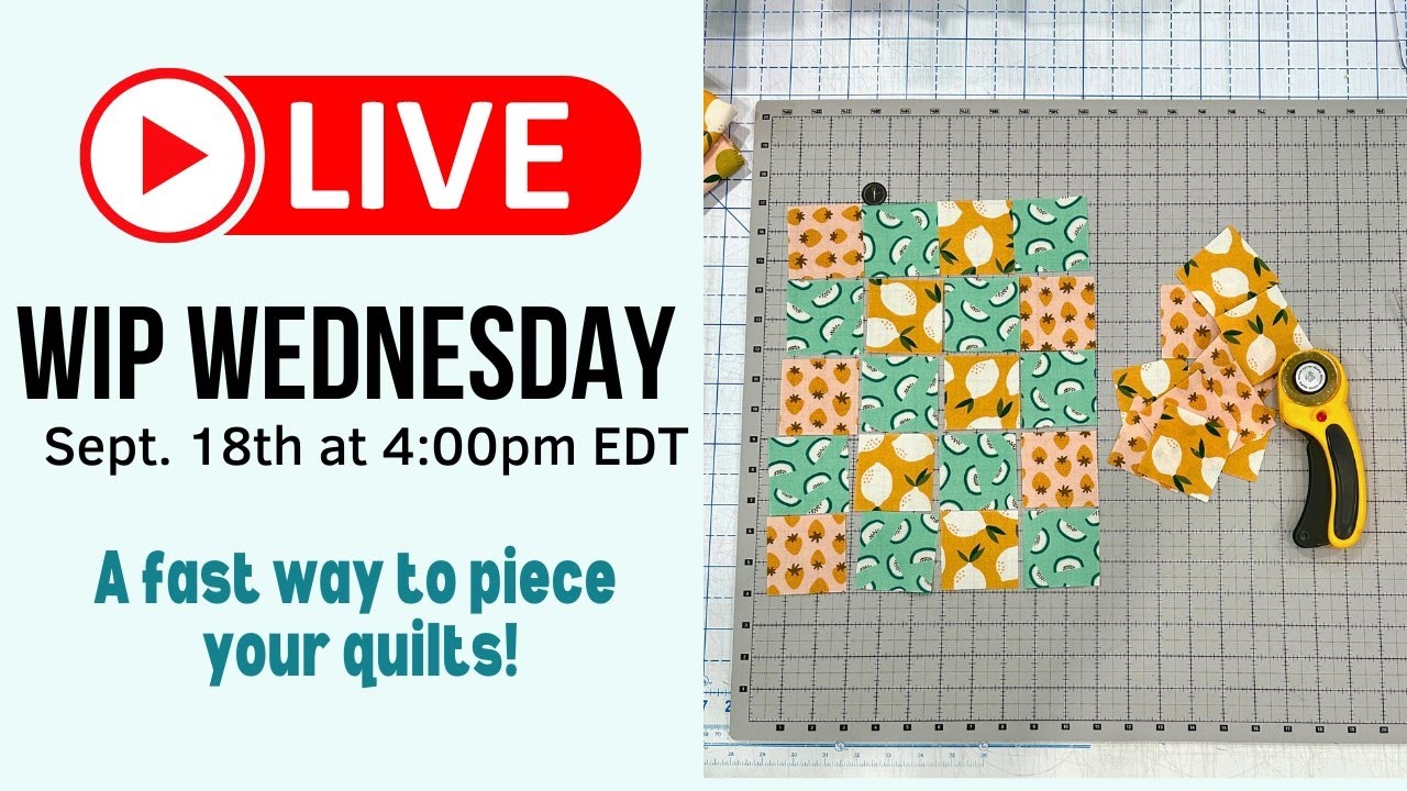 WIP Wednesday #147: How to Piece Quilts with Spider Web Method!