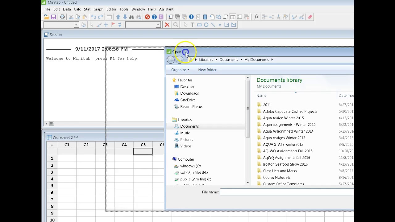 Introduction to Minitab