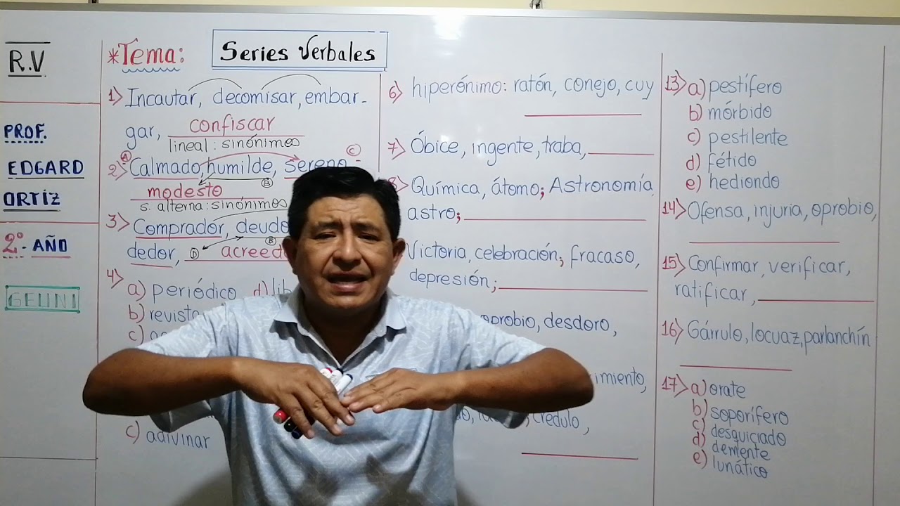 SERIES VERBALES