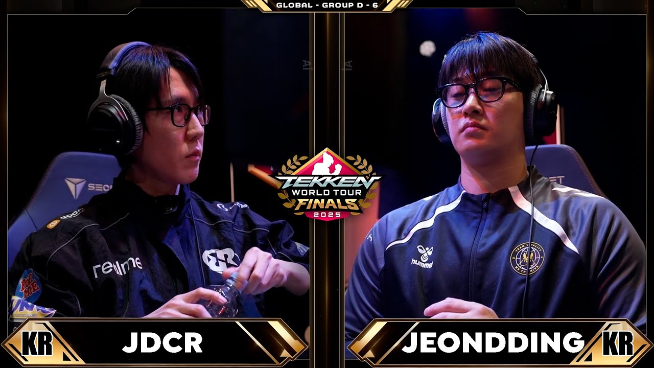 JDCR (Драгунов) против JEONDDING (Эдди) TWT GLOBAL FINALS 2025 - ГРУППА D - Tekken 8
