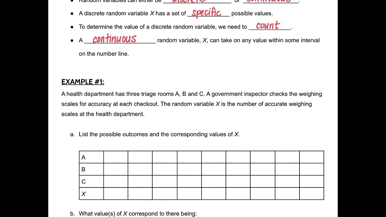 Random Variables