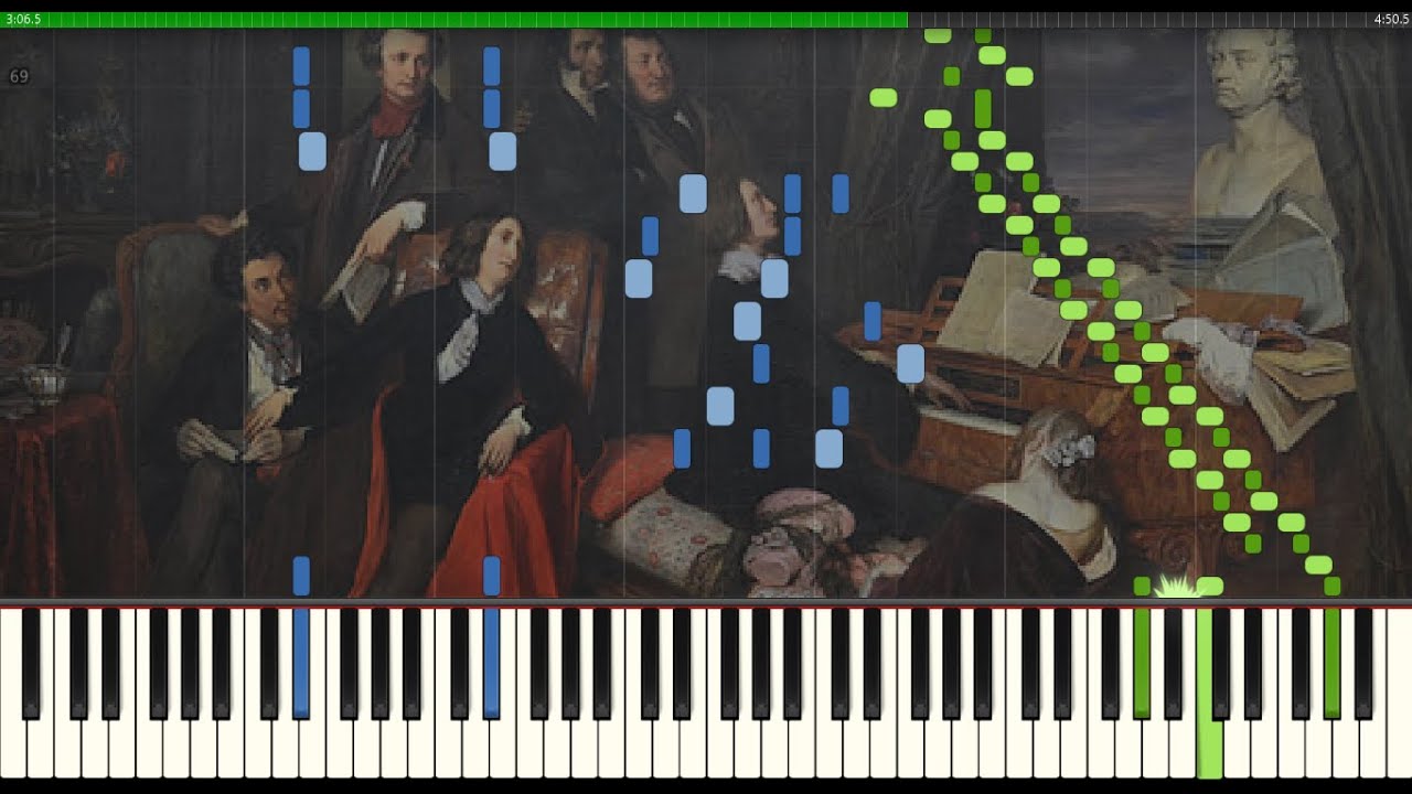 Concert Etudes No.2 La leggierezza Liszt (Piano Tutorial Synthesia)