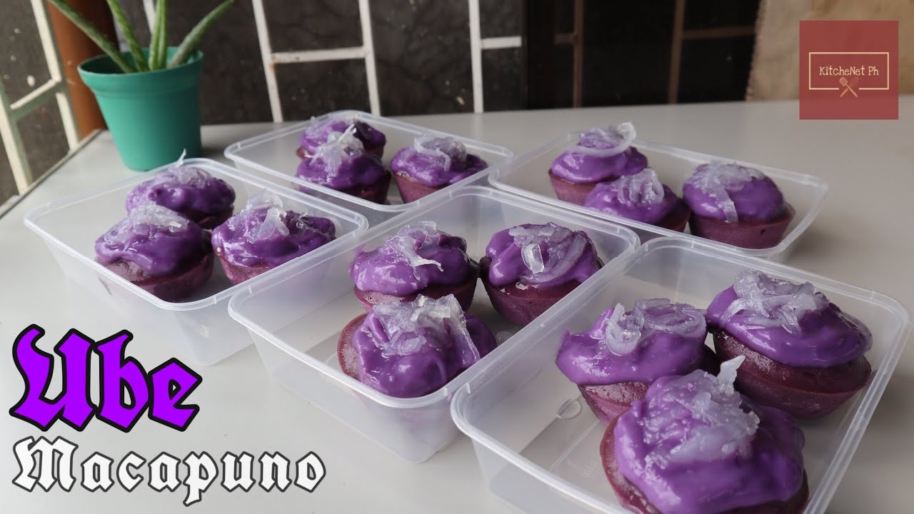 Ube Macapuno Cupcake | with Ube Cream | NO BAKE | KitcheNet Ph