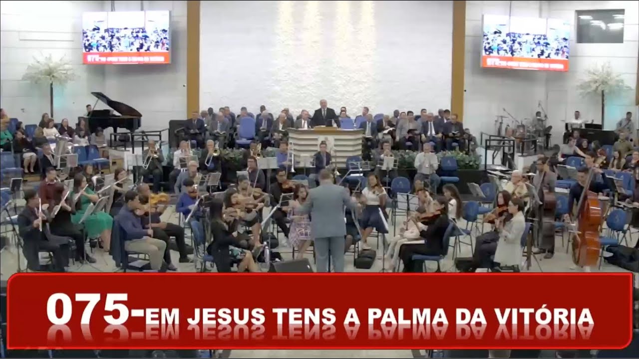 Harpa Cristã - Hino 75 (Em Jesus Tens a Palma da Vitória) - Orquestra AD Lapa | #orquestra #harpa