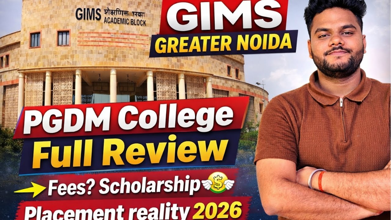 Gims Greater Noida PGDM Full Review 2026 🔥| Placement, Fees, Scholarship ✅ Jee Mains 2026 #gims