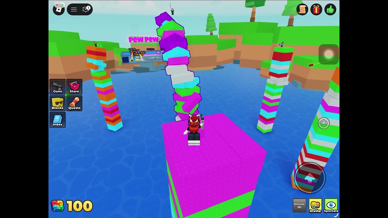 Roblox pew pew blocks