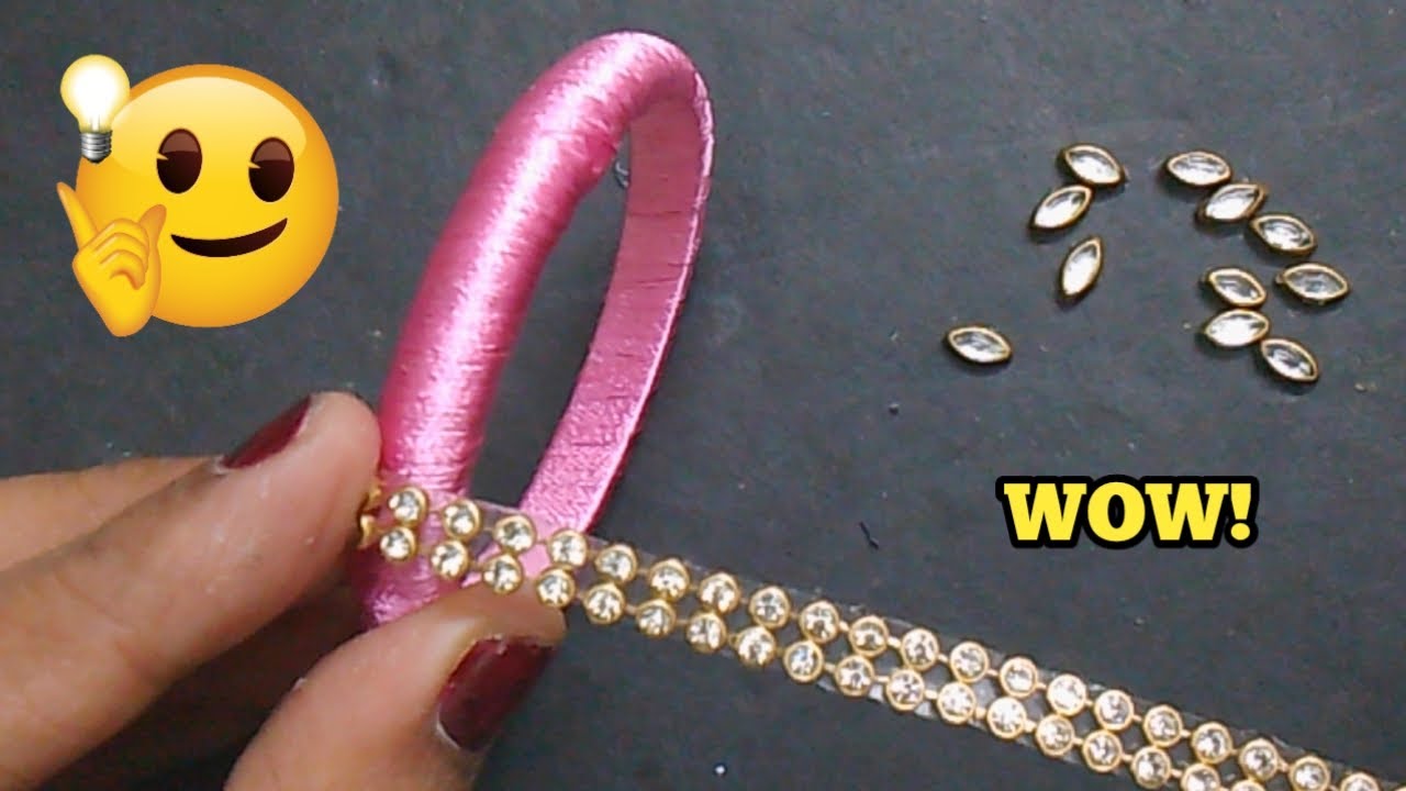 Latest silk thread bangles | Thread bangles | Handmade Jewelry making