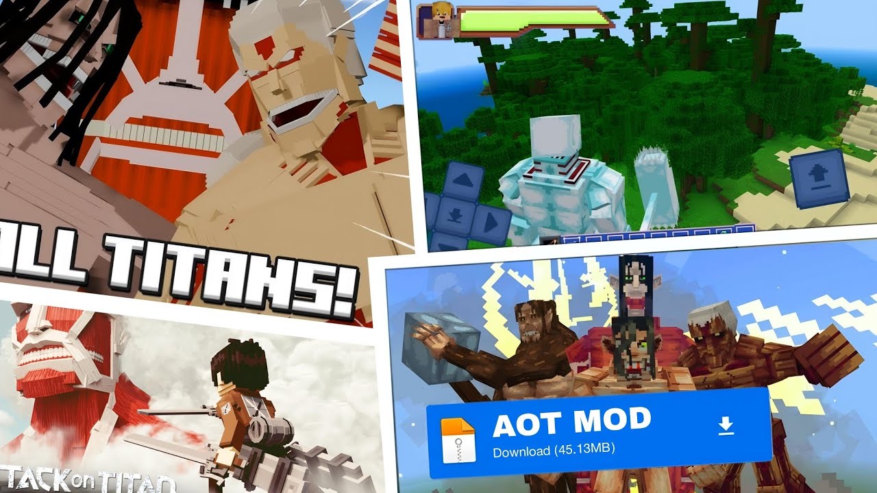 RYP Attack on Titan MOD Minecraft PE Download | 
