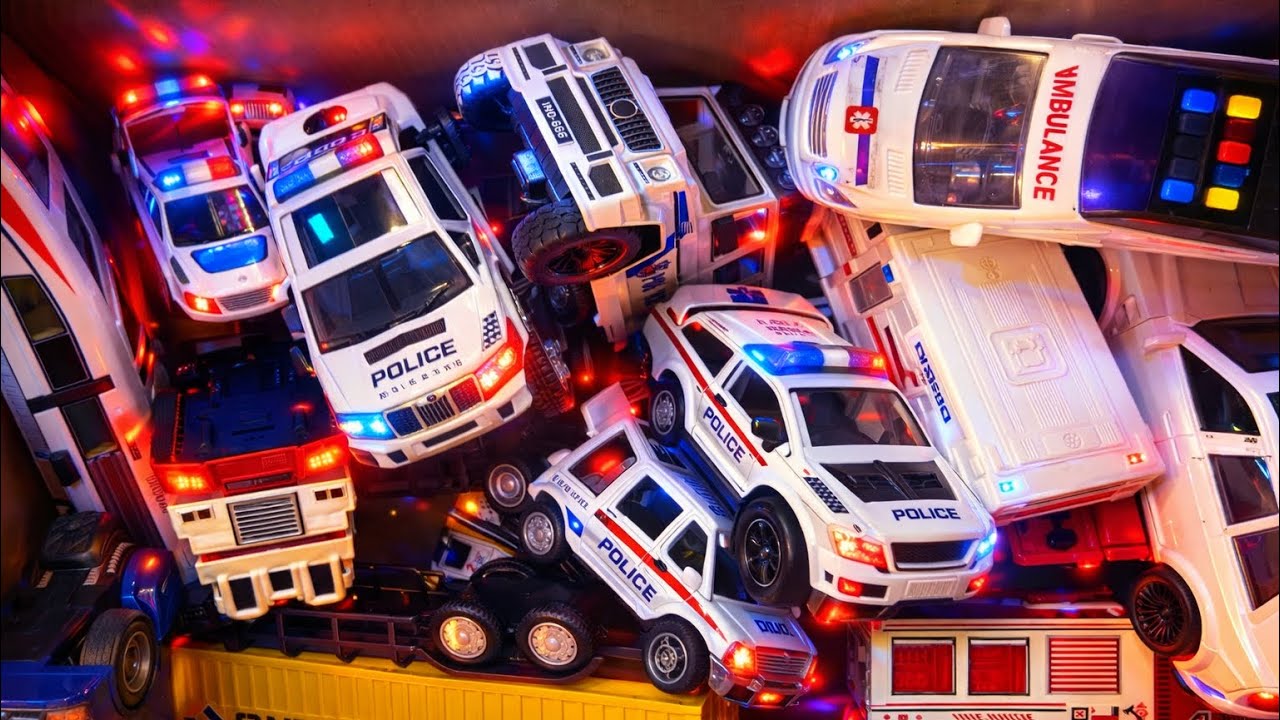 Siren On! Mini Ambulance Cars Emergency Race 🚨 | Downhill Driving Test