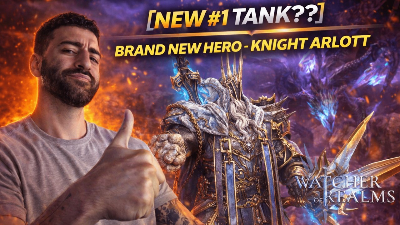 NEW BEST TANK? | Knight Arlott - NEW Legendary Test | Watcher of Realms