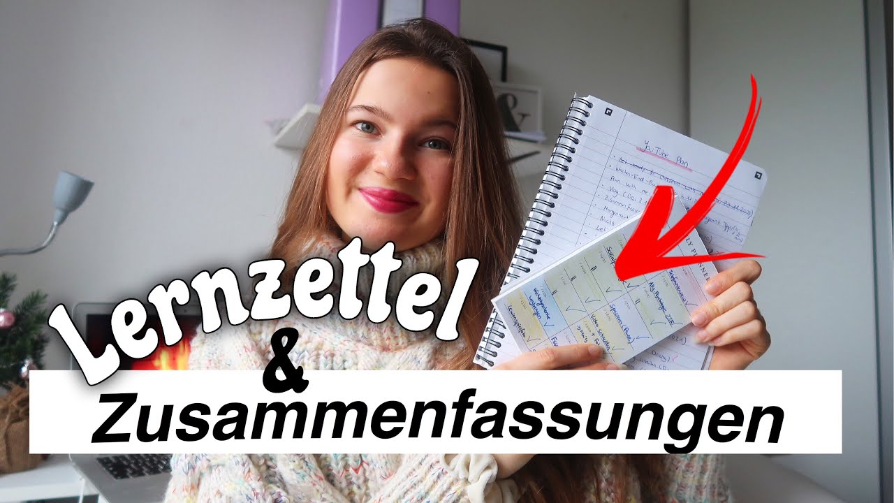 LERNZETTEL & ZUSAMMENFASSUNGEN erstellen für UNI, ABITUR & SCHULE