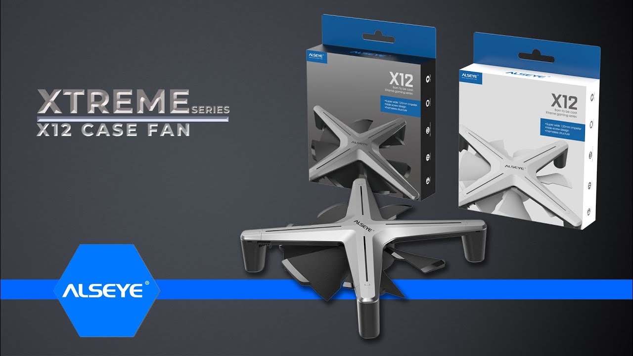 【Alseye】COOLING FAN - X series X12-3D Single fan Cooling Solution-RGB case fan