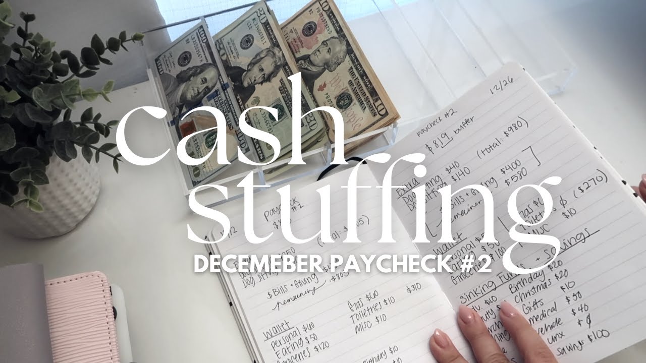 December Cash Stuffing | Paycheck #2 | $580 | Low Income Budget