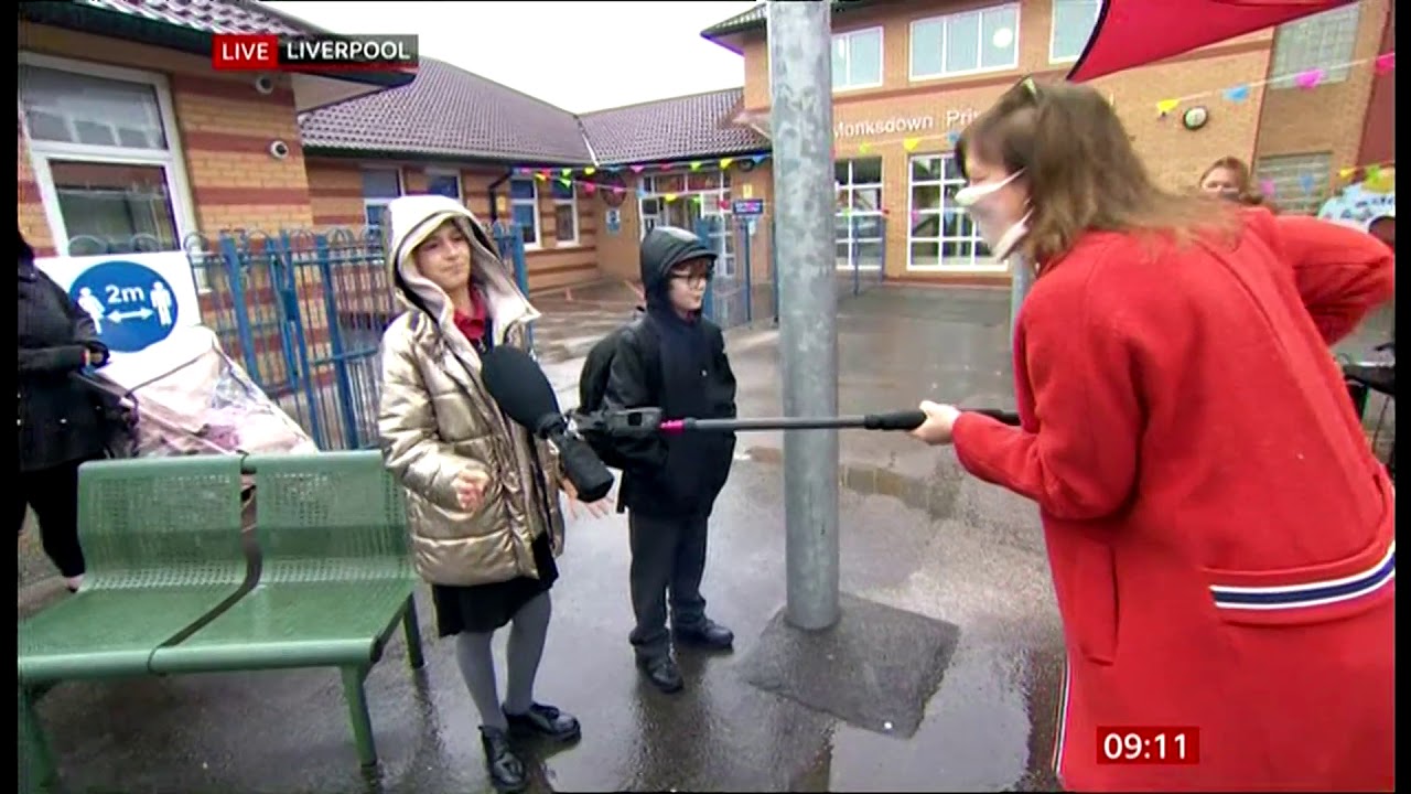 BBC breakfast Liverpool Monksdown primary school
