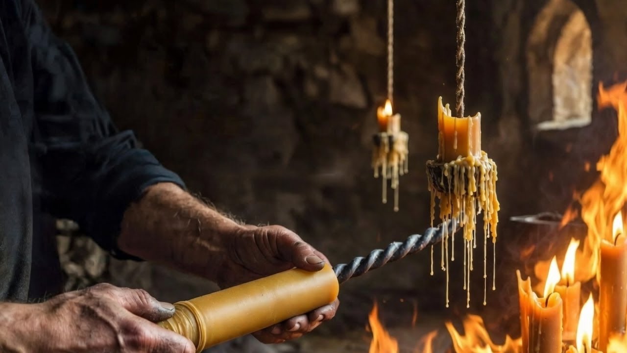 How Medieval Peasants Made Candle that burns 10x longer than our modern store candles