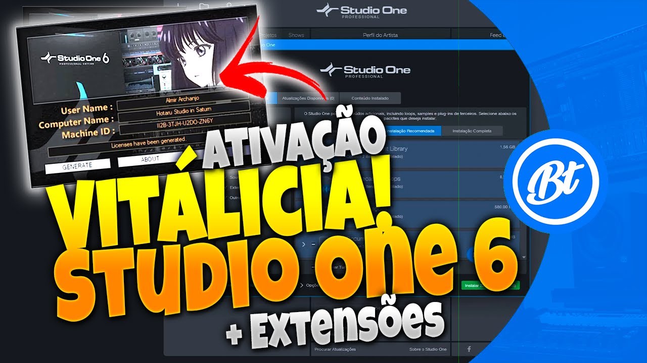 Como instalar e ativar o Studio One 6 + todas extensões para sempre! (bonus no final do video)