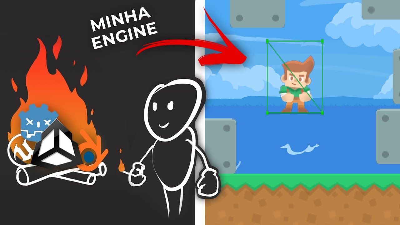 Eu fiz a GAME ENGINE 2D mais SIMPLES e FÁCIL Possível!