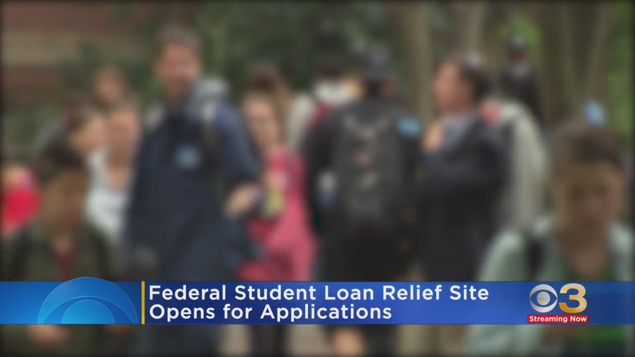 Federal student loan relief site opens for applications
