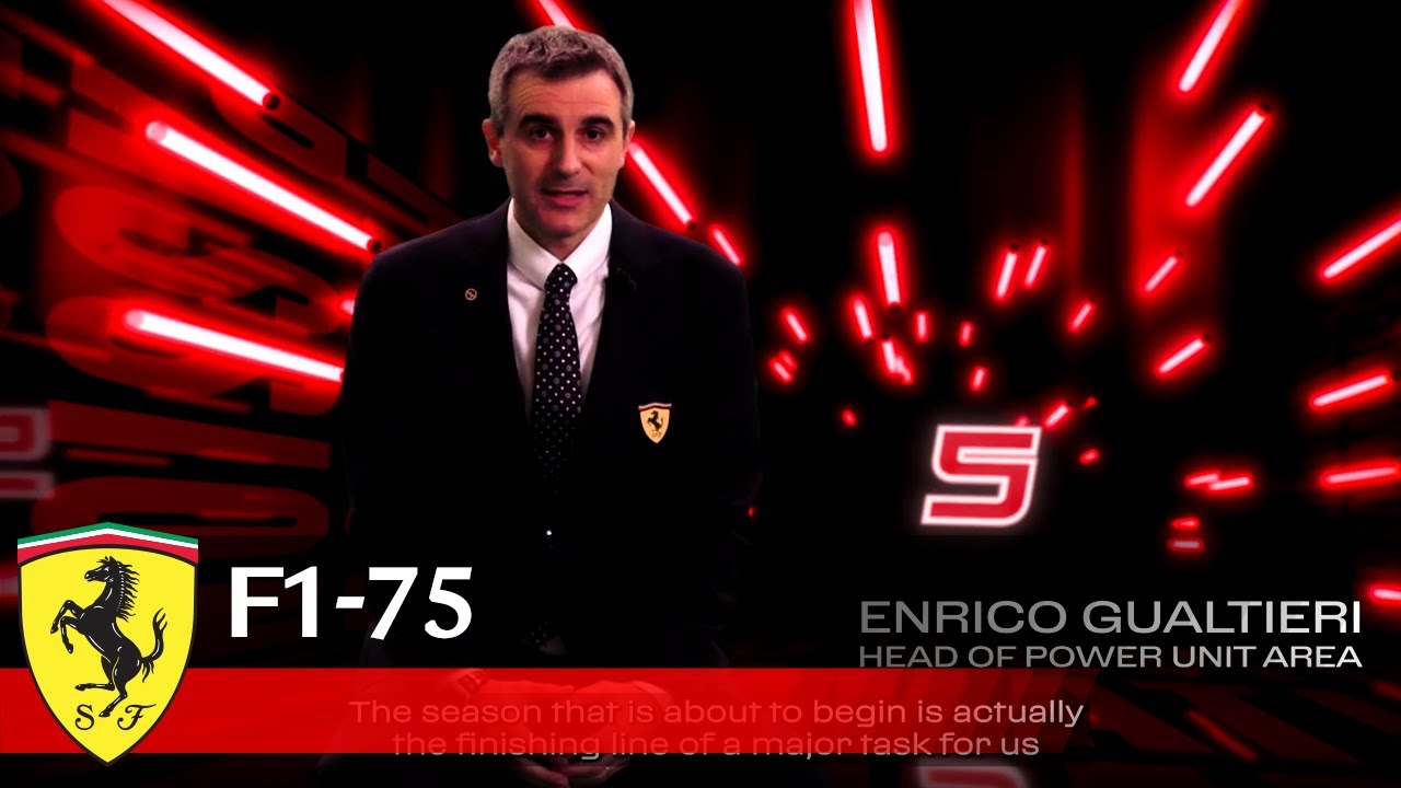 F1-75 launch: Enrico Gualtieri in 75&rdquo;