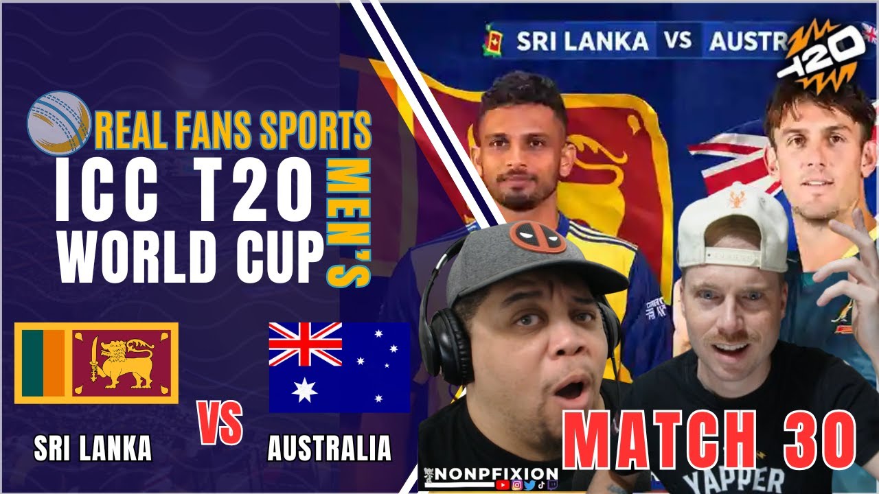 AUSTRALIA VS SRI LANKA | T20 WORLD CUP LIVE WATCH-A-LONG || REALFANSSPORTS 📱